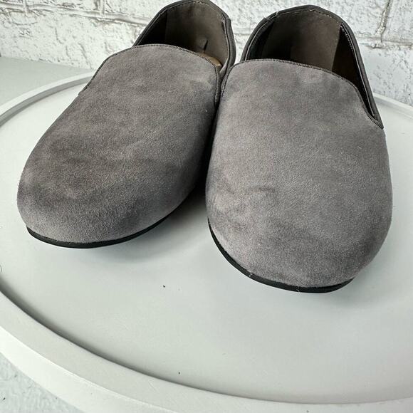 Birdies The Starling Loafers Leather Suede Slip On Neutral Minimal Gray Grey 6 - Picture 7 of 14